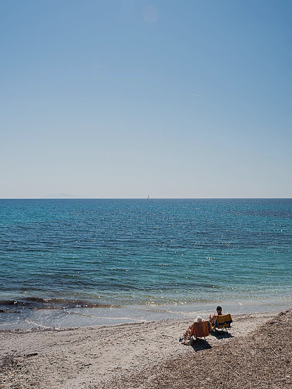 La plage de Meria face à la Méditerranée